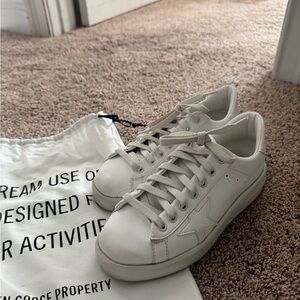 Golden Goose Pure-Star White Sneakers